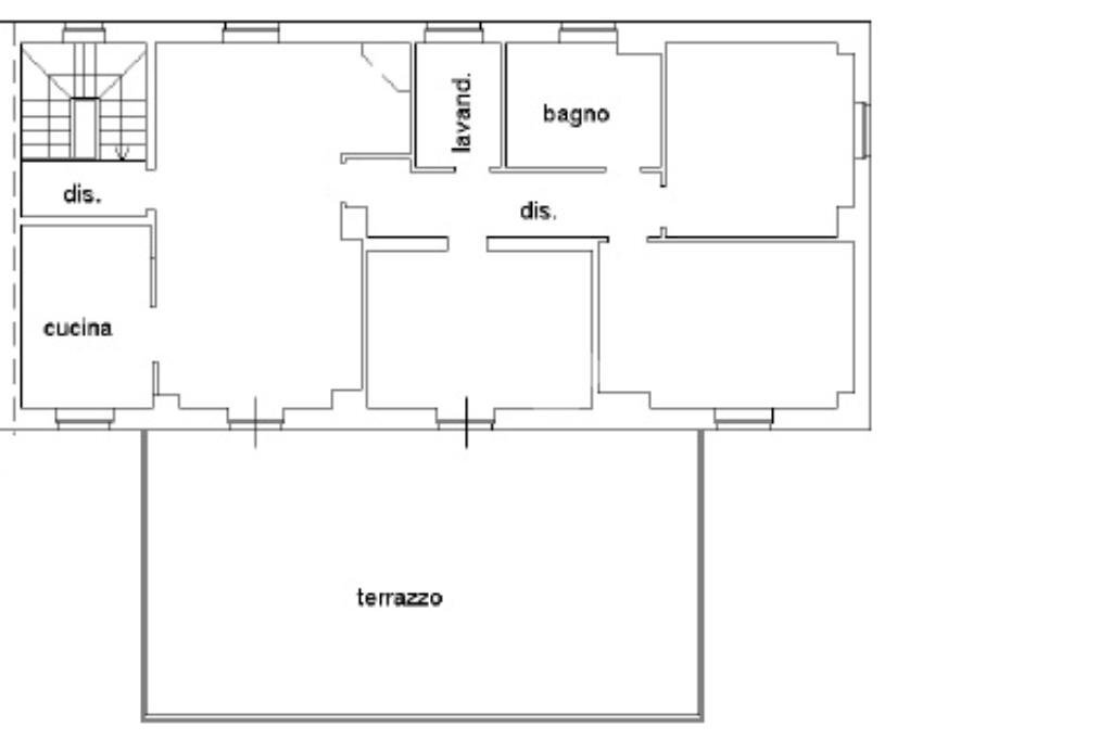 Portion of a house Via Pagno, Saluzzo - floor plans 1