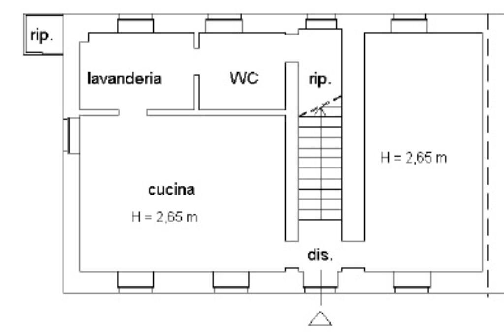 Portion of a house Via Pagno, Saluzzo - floor plans 1