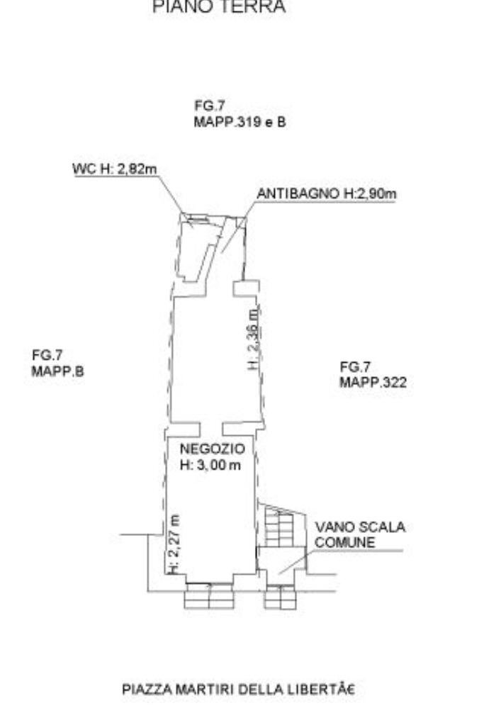 Shop Piazza Della Libertà, Mirabello Monferrato - floor plans 1