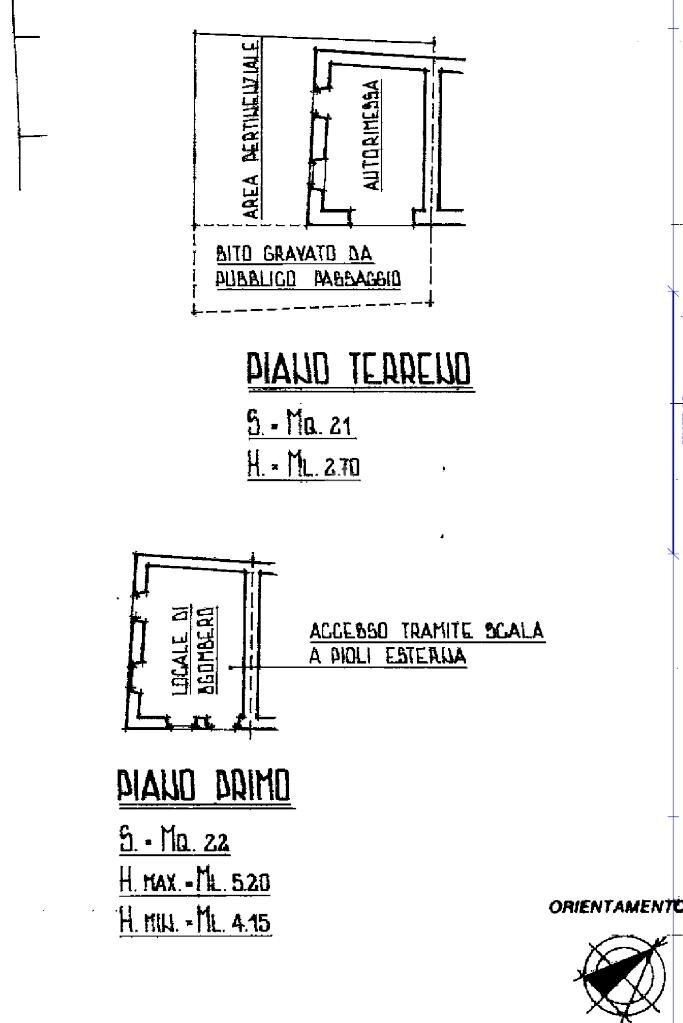 Box Via Pozzo, Piverone - floor plans 1