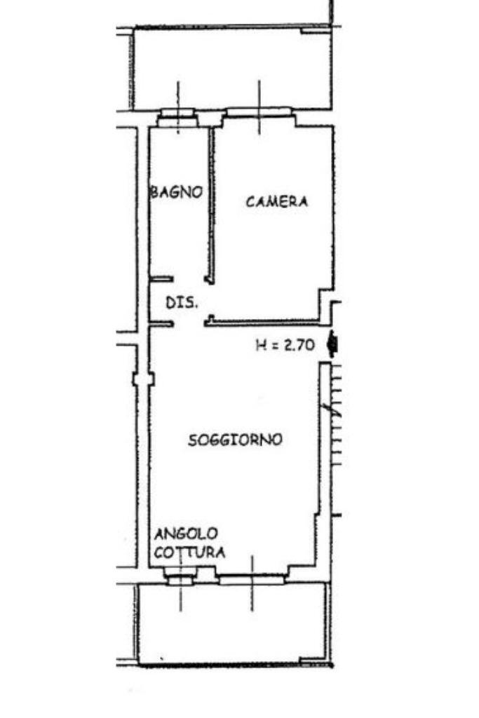 Two-room apartment Via Bruno Buozzi, Grugliasco - floor plans 1