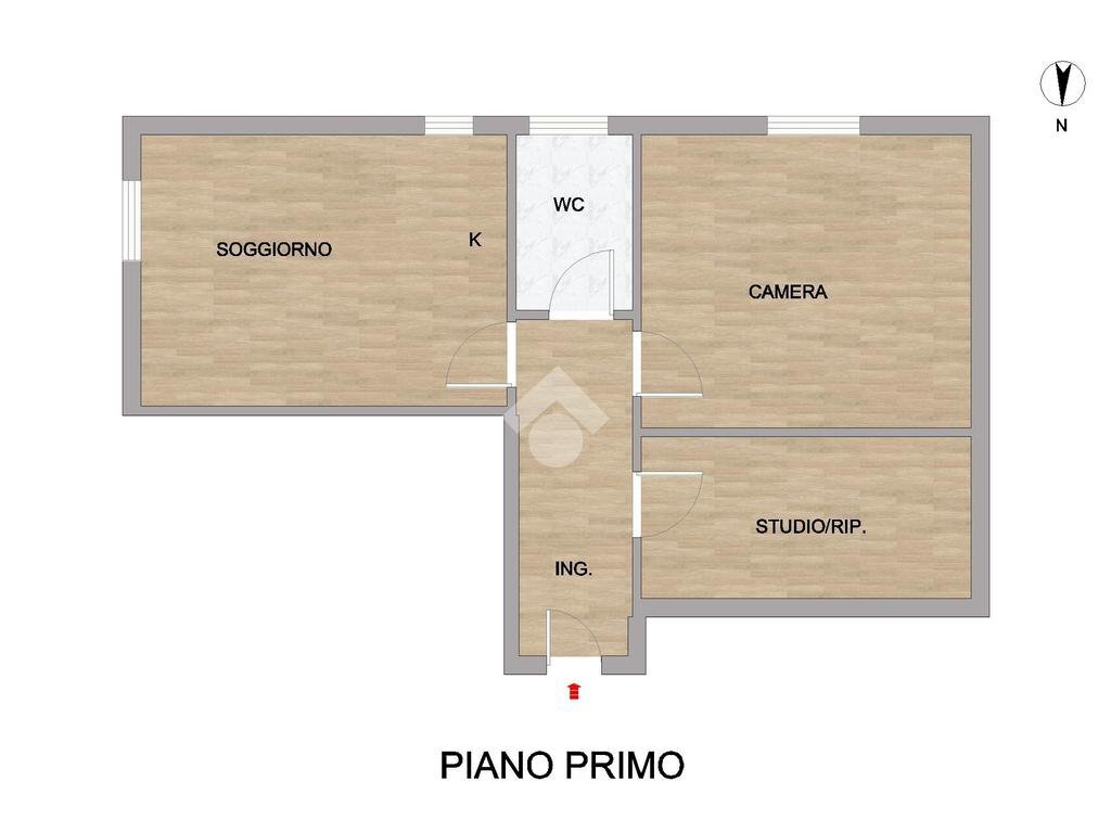 Two-room apartment Via Giotto, Cinisello Balsamo - floor plans 1