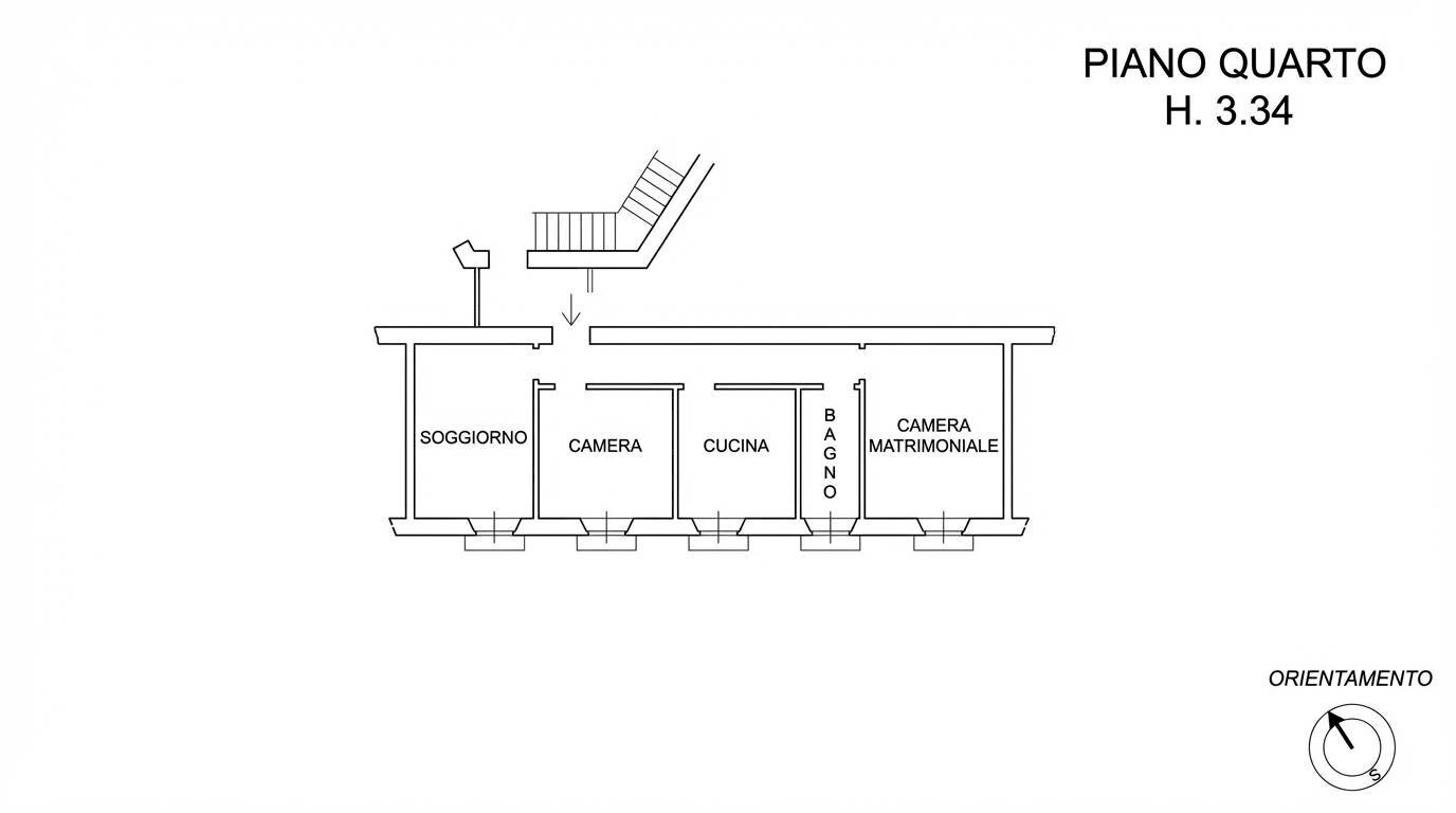 Foto 43 - Appartamento Corso Sempione, Milano - planimetria 1