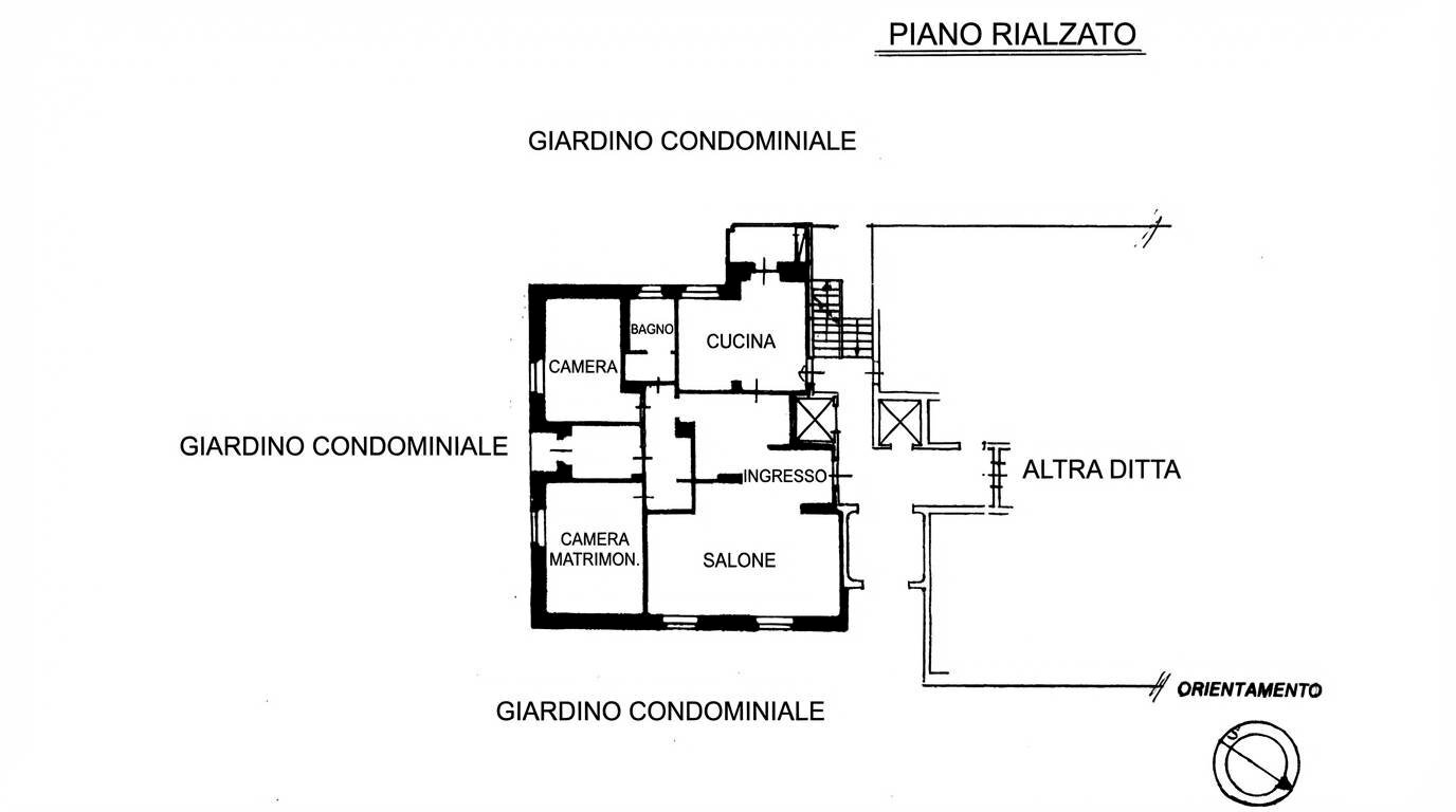 Foto 51 - Trilocale Via Bergognone, Milano - planimetria 1