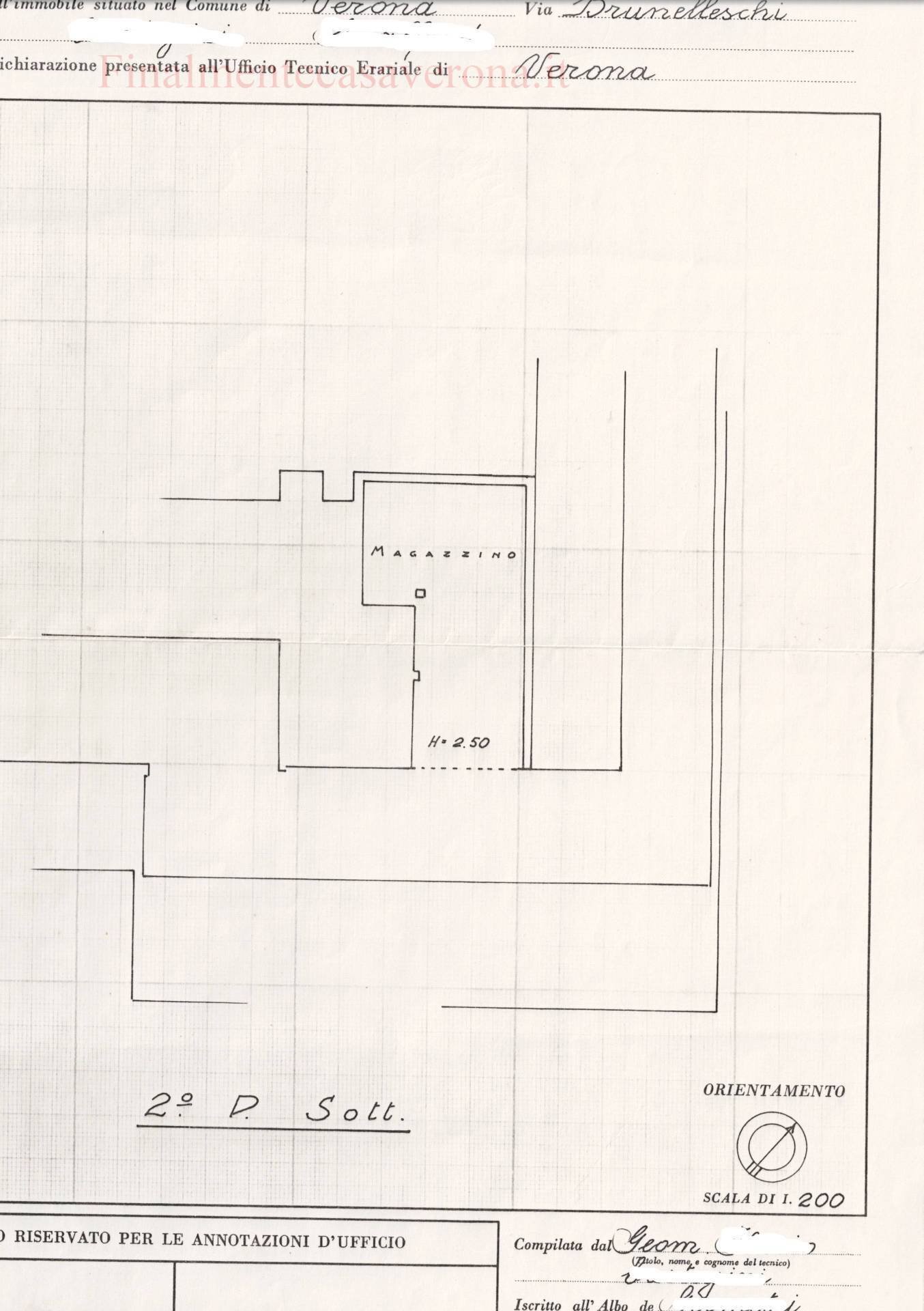 Foto 18 - Magazzino via filippo, Verona - planimetria 1