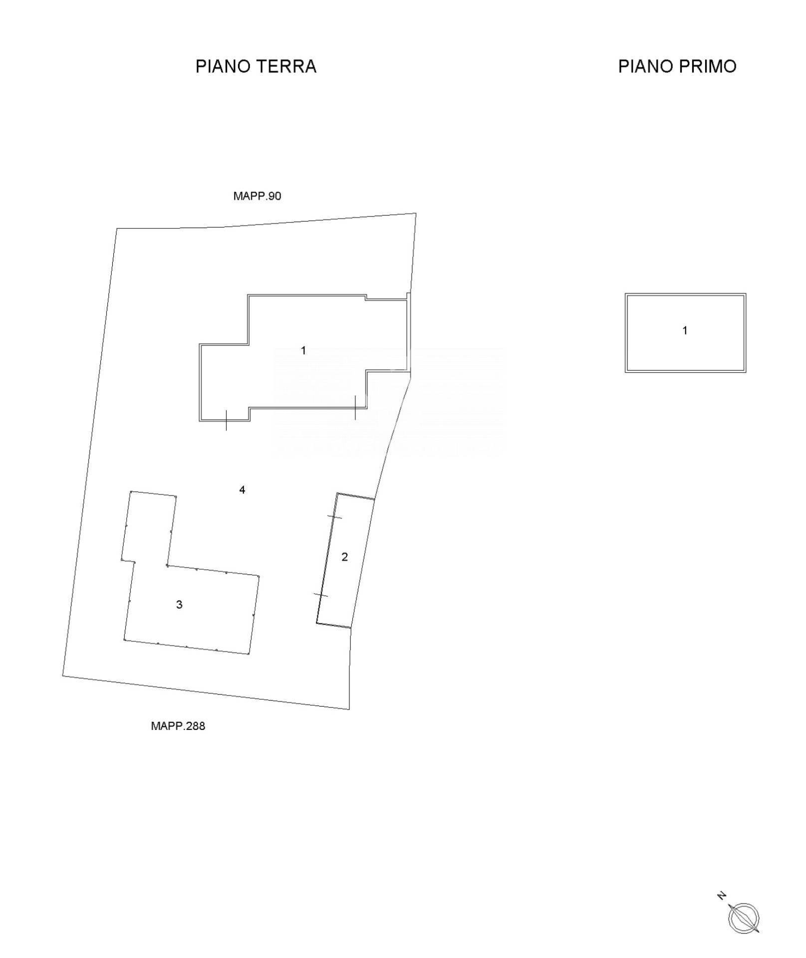 Foto 24 - Rustico via Cavallino, Coriano - planimetria 1