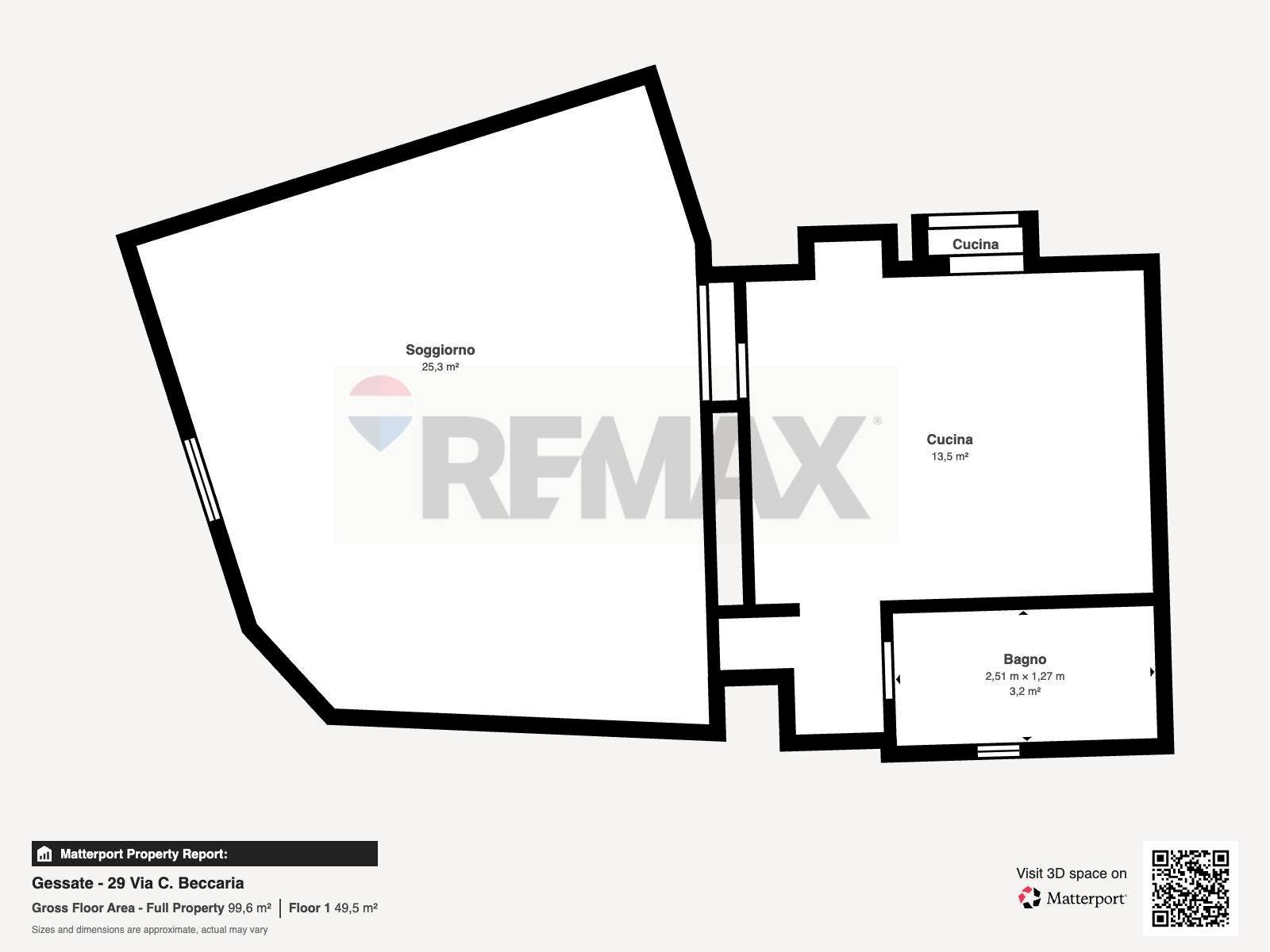 Pianta 2D - Casa indipendente via Cesare Beccaria
 
29, Gessate - planimetria 1
