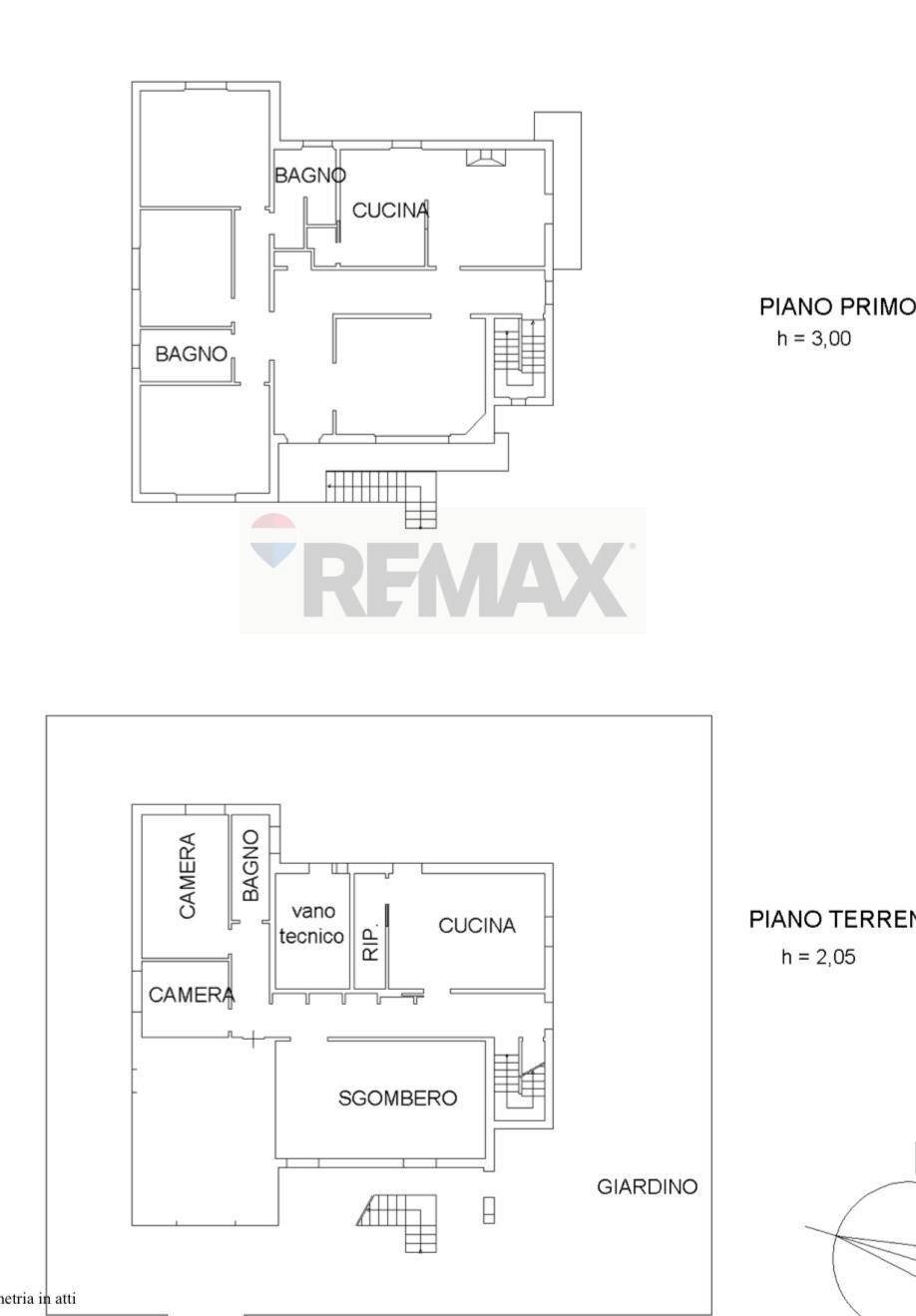 Pianta 2D - Villa Cecina - floor plans 1