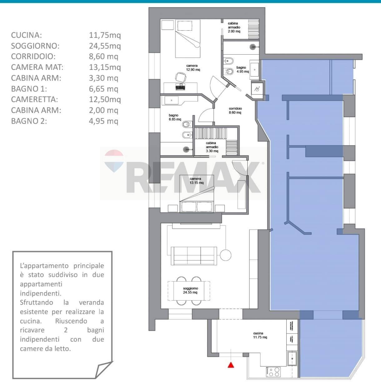 Pianta 2D - Villa Arzano - planimetria 1