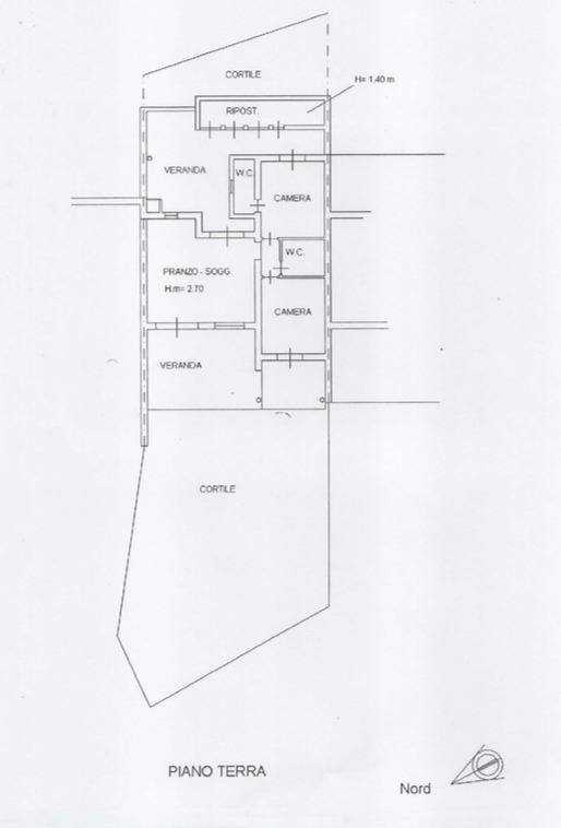 Foto 31 - Villa a Schiera Via li cossi
 
H 101/A, Trinità d'Agultu e Vignola - planimetria 1