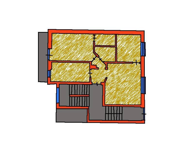 Planimetria - Four-room apartment Via Lomellina
 
49, Torino - floor plans 1