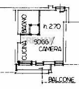 Pianta 2D - One-room apartment Via XX Settembre
 
72, Busto Arsizio - floor plans 1