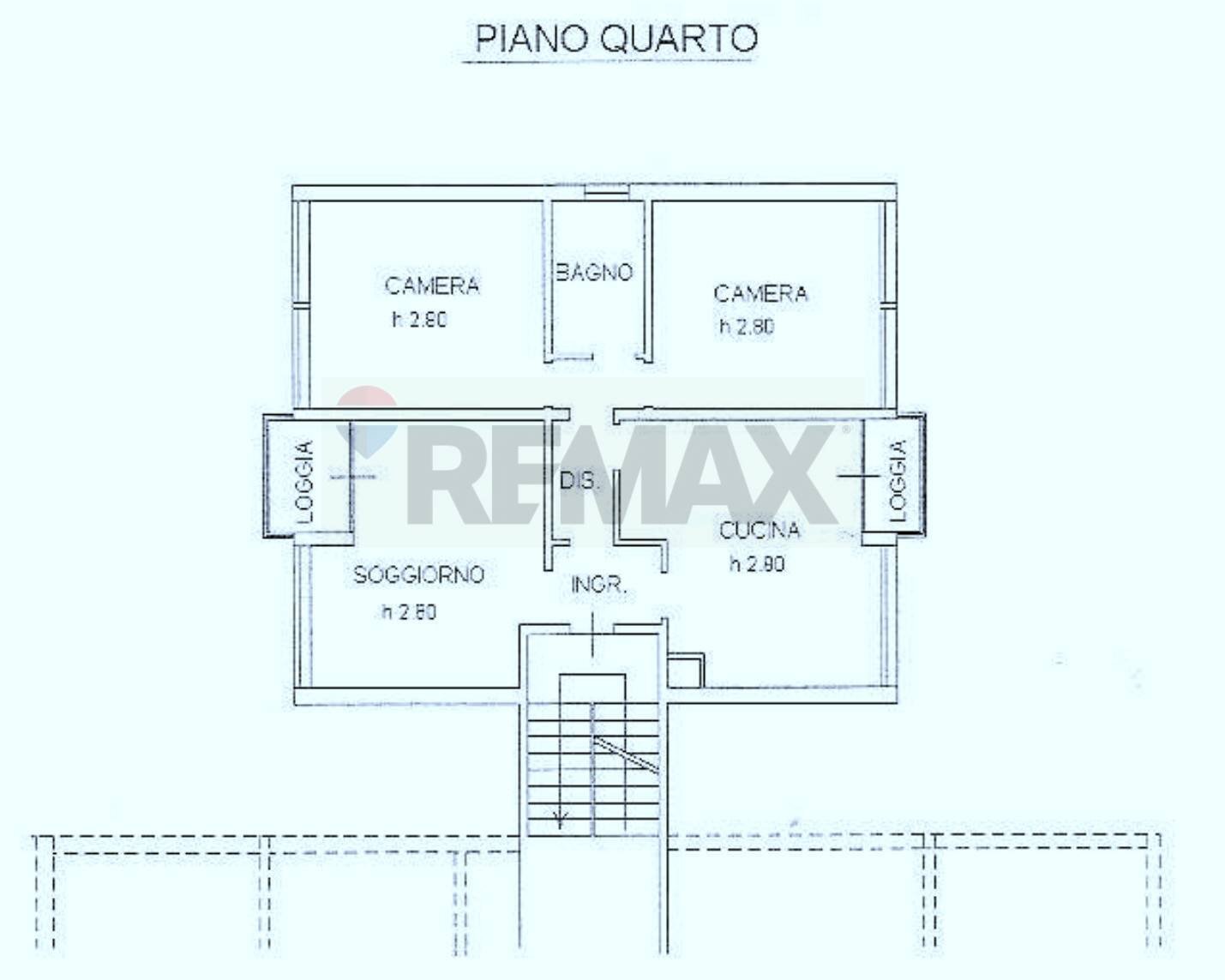 Pianta 2D - Trilocale Fidenza - planimetria 1