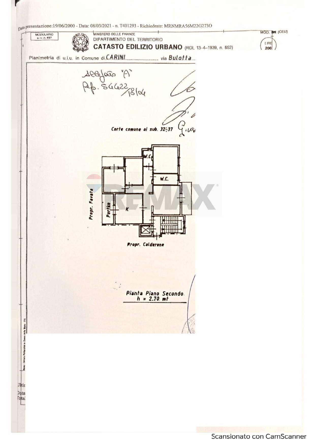 Pianta 2D - Quadrilocale via bulotta
 
54, Carini - planimetria 1