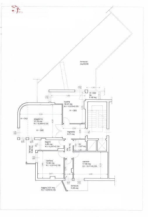 Foto 31 - Four-room apartment VIA CIRCONDARIA
 
40, Firenze - floor plans 1