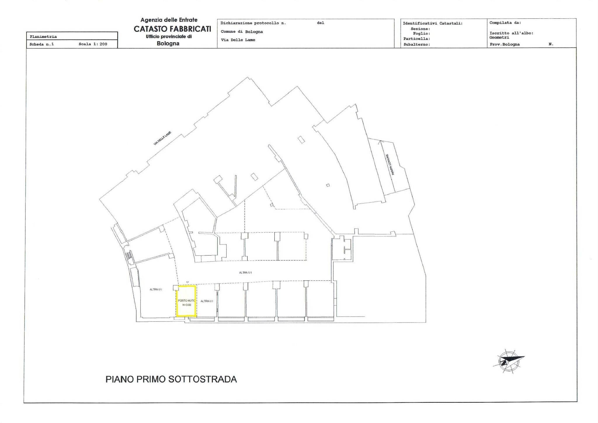 Box via Guglielmo Marconi, 6F, Bologna (neighborhood Marconi) - floor plans 1