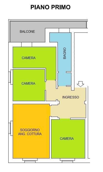 Foto 10 - Four-room apartment Via Emilia Pavese, Piacenza - floor plans 1