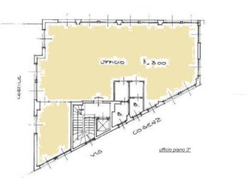 Planimetria - Office via Enrico Cosenz, 18, Milano (neighborhood Bovisa) - photo 1