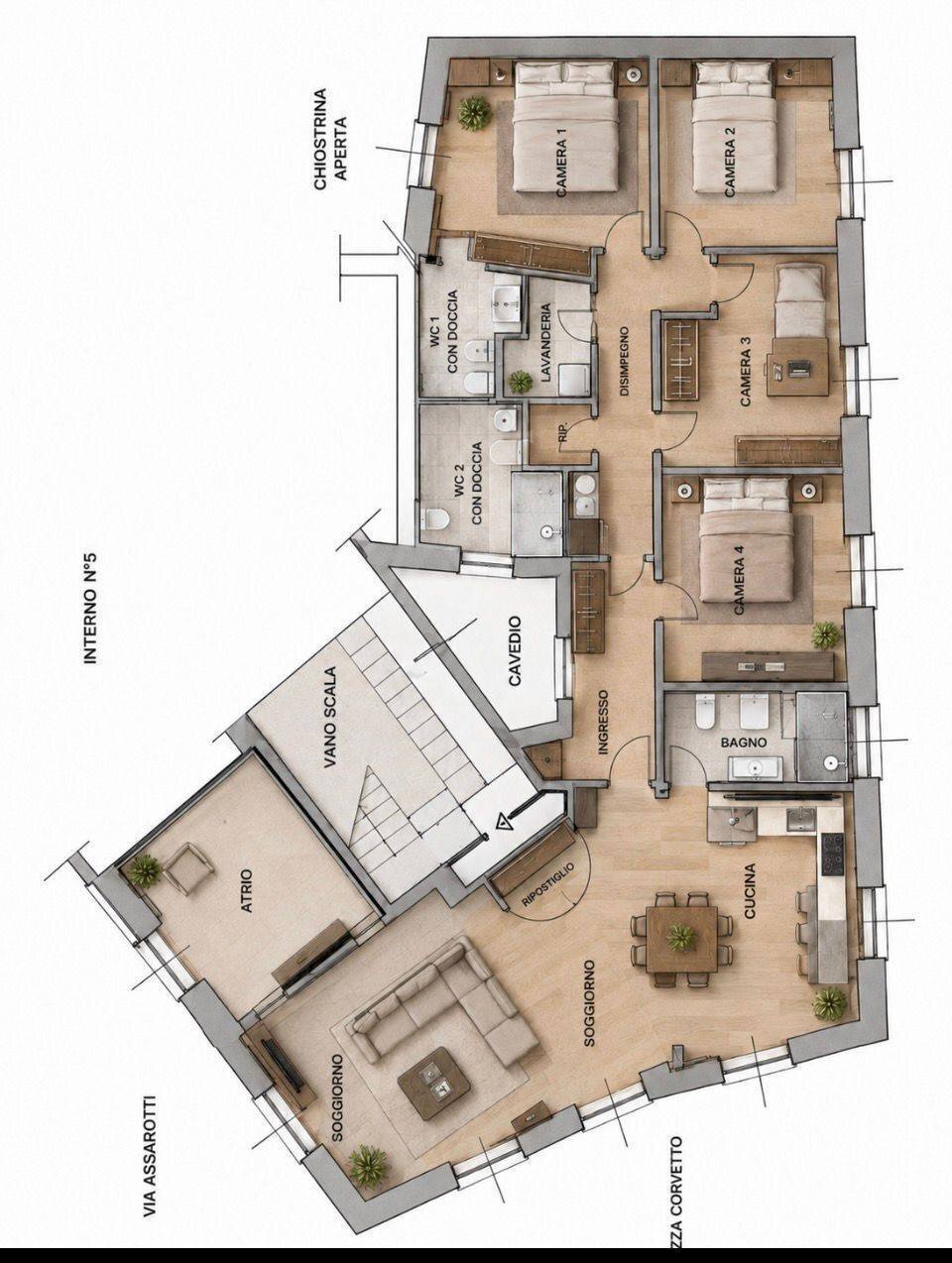 Foto 1 - Appartamento PIAZZA CORVETTO
 
1, Genova - foto 1
