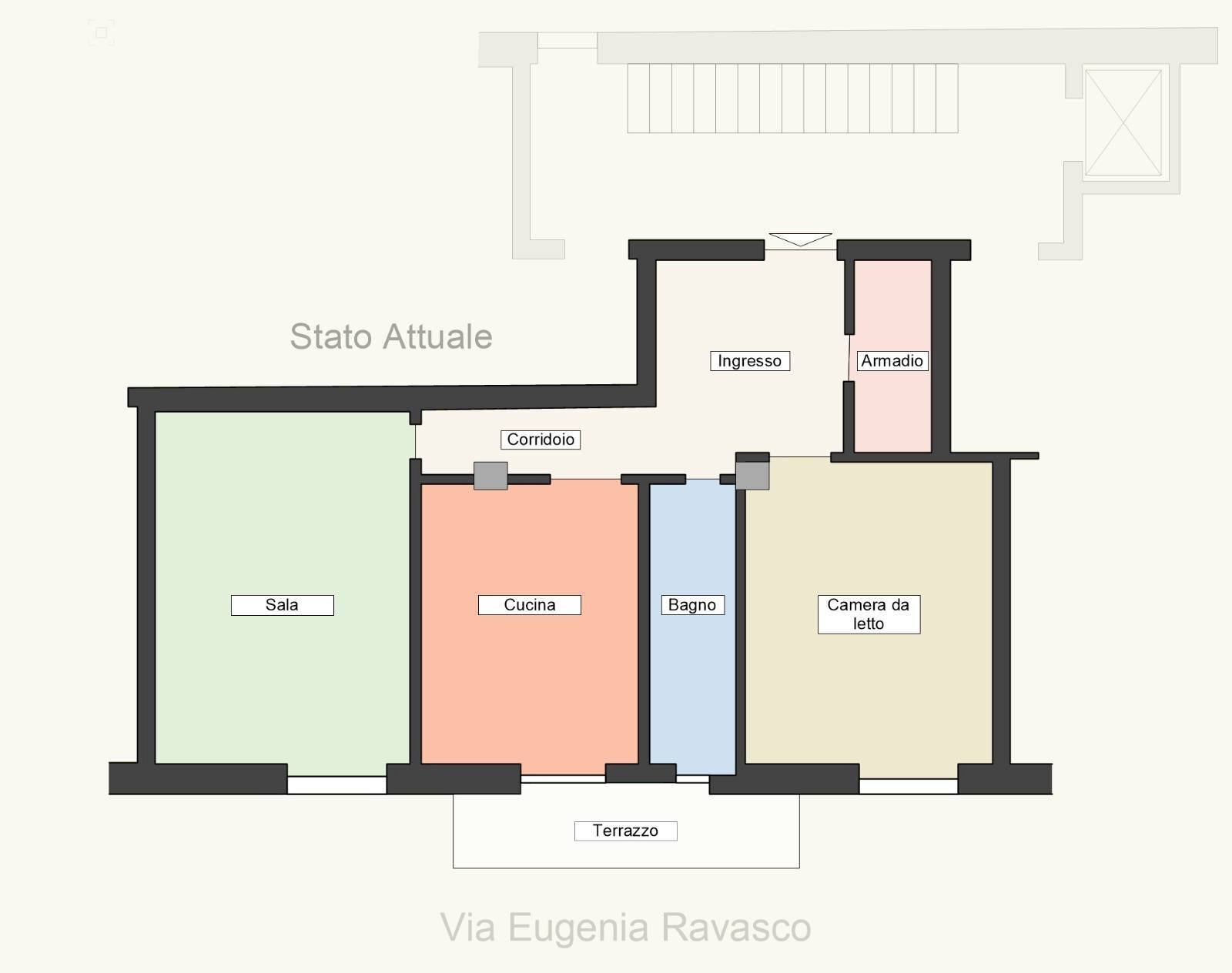 Foto 18 - Bilocale VIA RAVASCO
 
1, Genova - planimetria 1