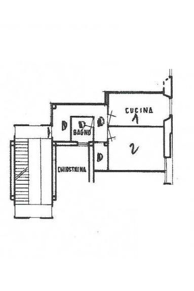 Bilocale via Prete Nicolò Daste, Genova (zona Sampierdarena) - planimetria 1