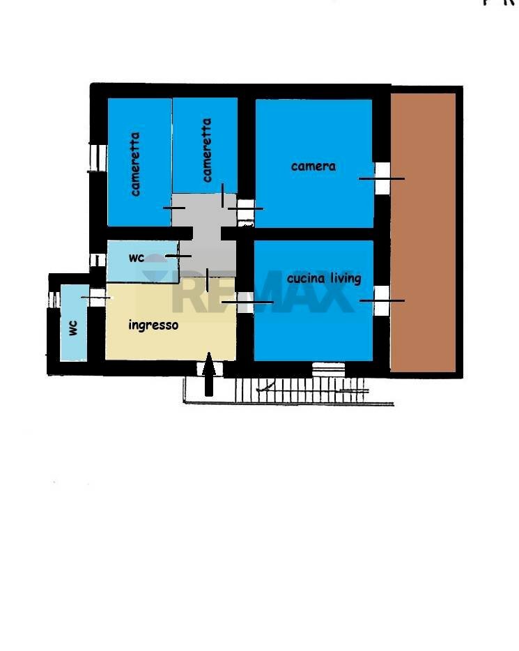 Pianta 2D - Quadrilocale via Torregaveta
 
87, Bacoli - planimetria 1
