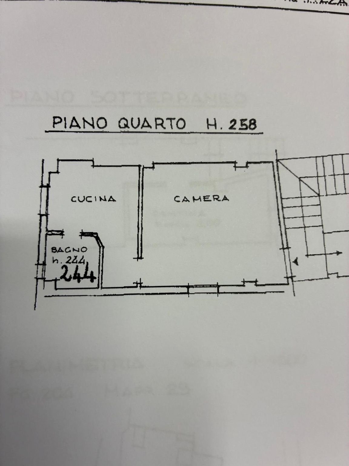 Bilocale piazza Ulisse Aldrovandi, Bologna (zona Centro Storico) - planimetria 1