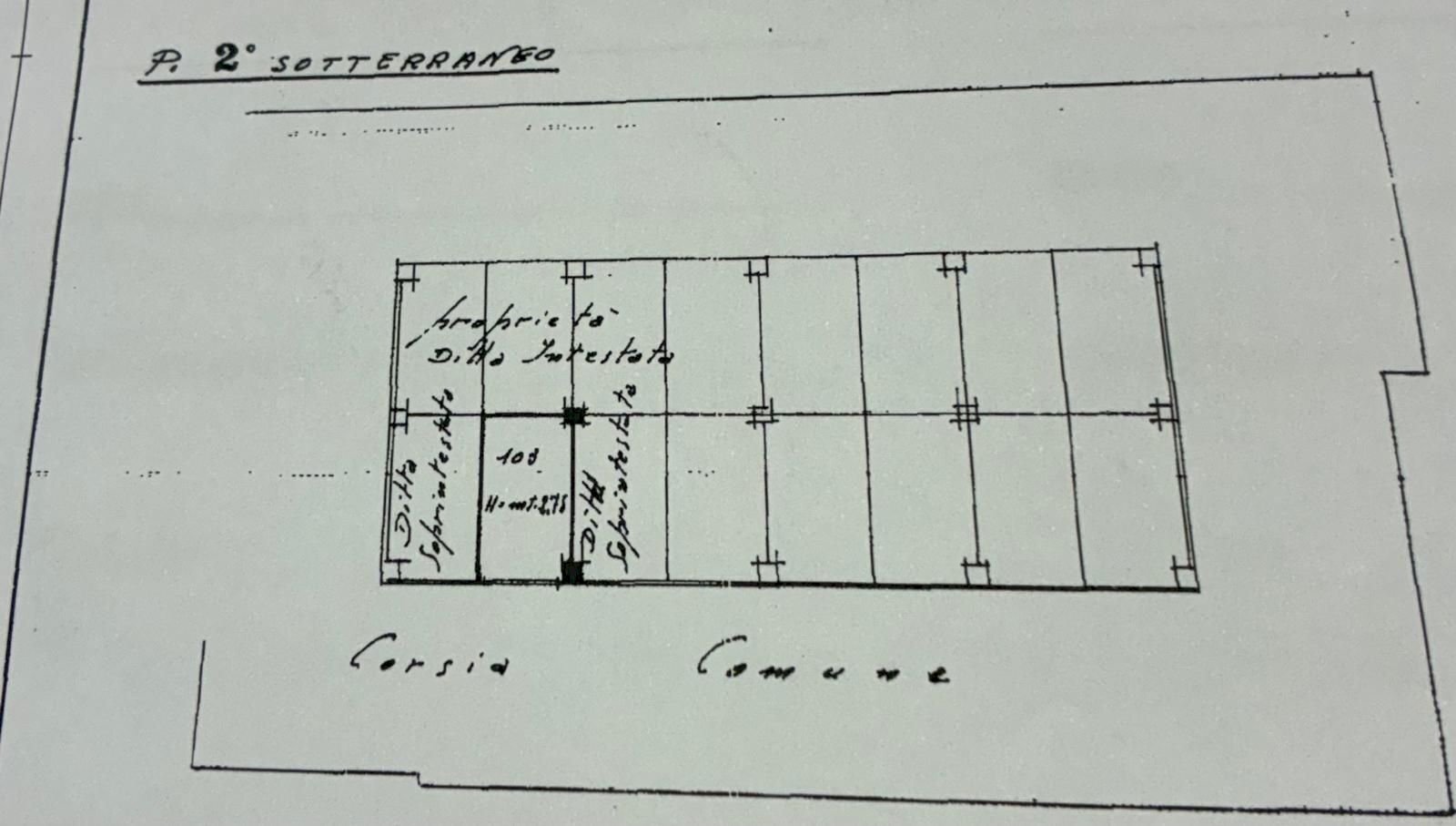 Box via Giovanni Brugnoli, Bologna (zona Centro Storico) - planimetria 1