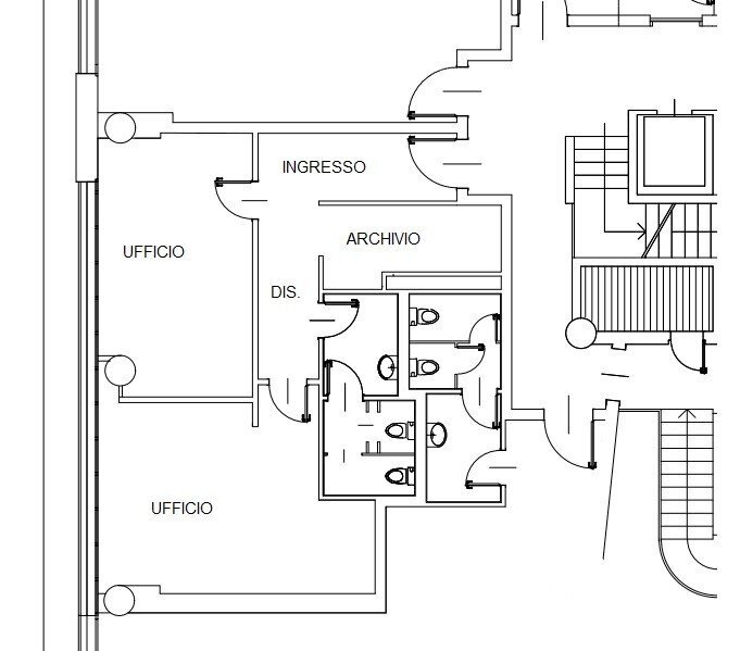 Ufficio strada del Drosso, 33, Torino (zona Mirafiori Sud) - planimetria 1