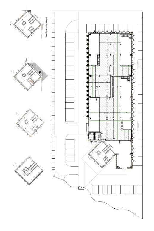 Capannone via Sempione, Pero - planimetria 1