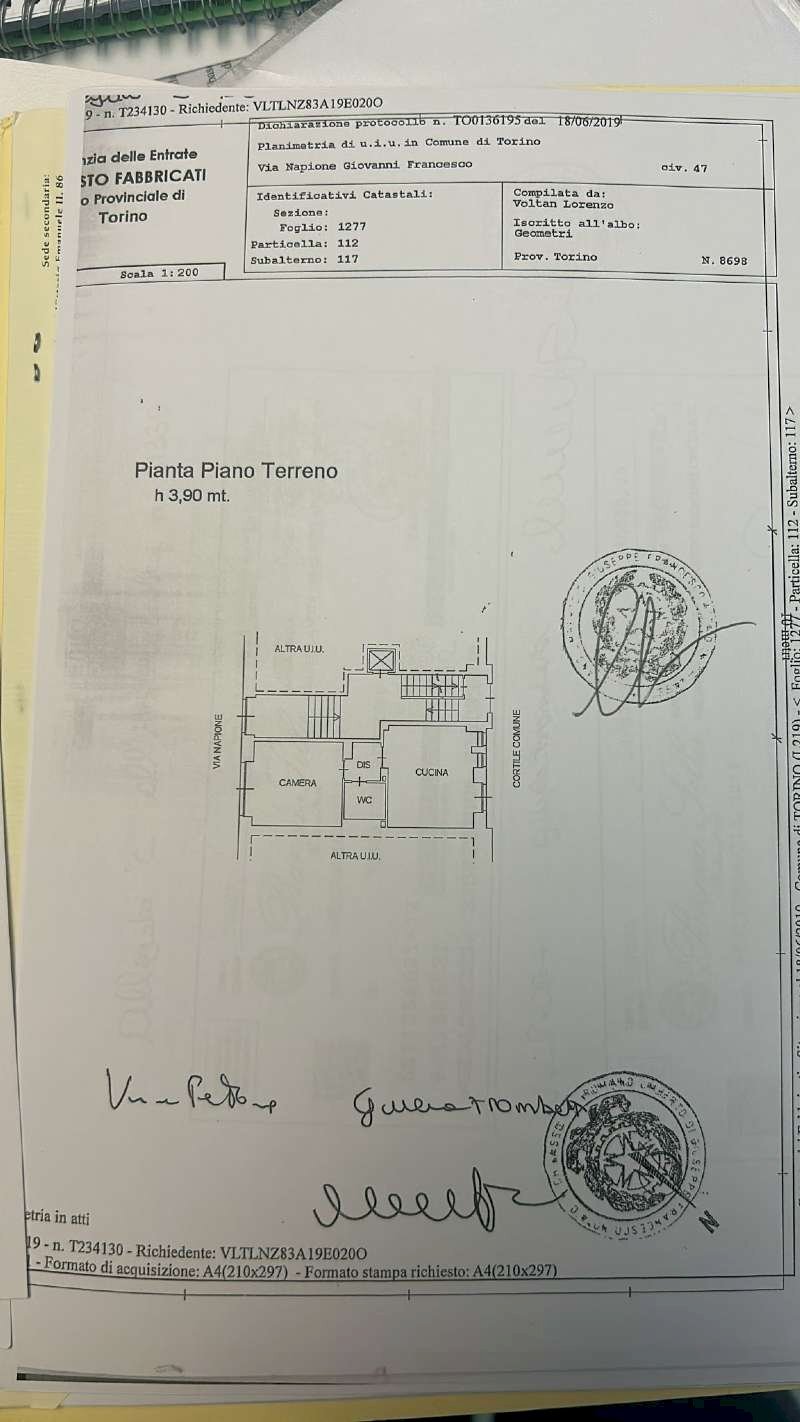 photo-2026-03-24-14-26-37 - Two-room apartment via Napione, 47, Torino (neighborhood Centro) - floor plans 1