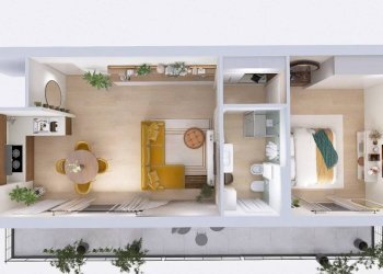 Planimetria - Two-room apartment via Daniele Manin, 69, Varese (neighborhood Avigno) - photo 5