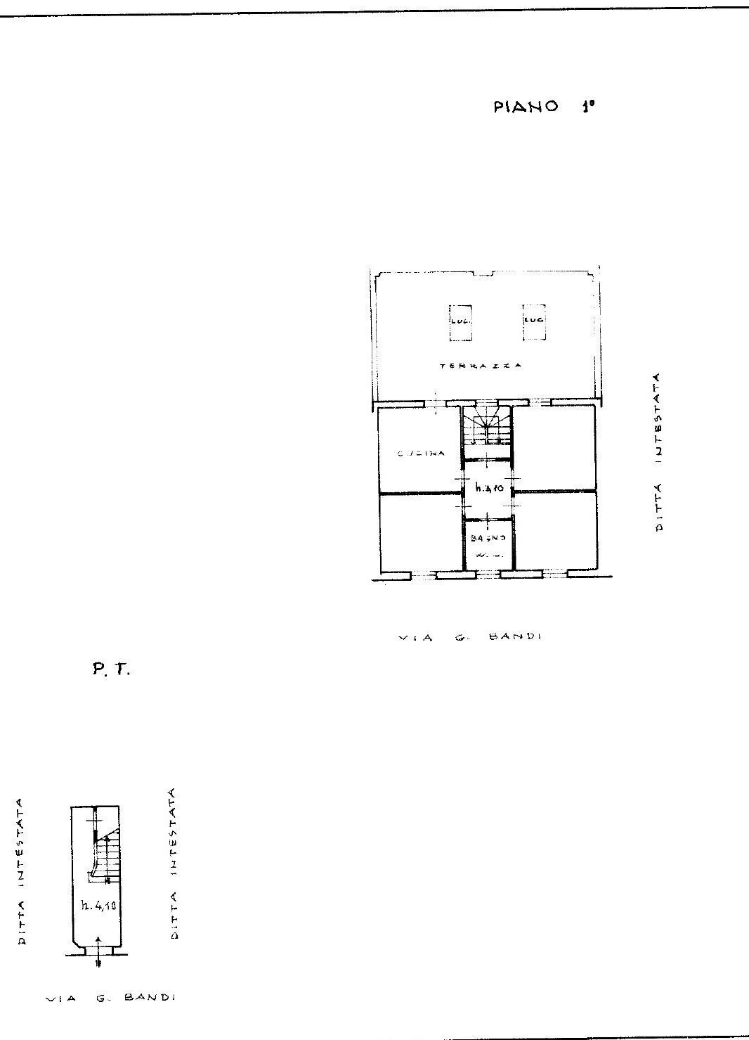 Independent house via Giuseppe Bandi, 20, Livorno - floor plans 1