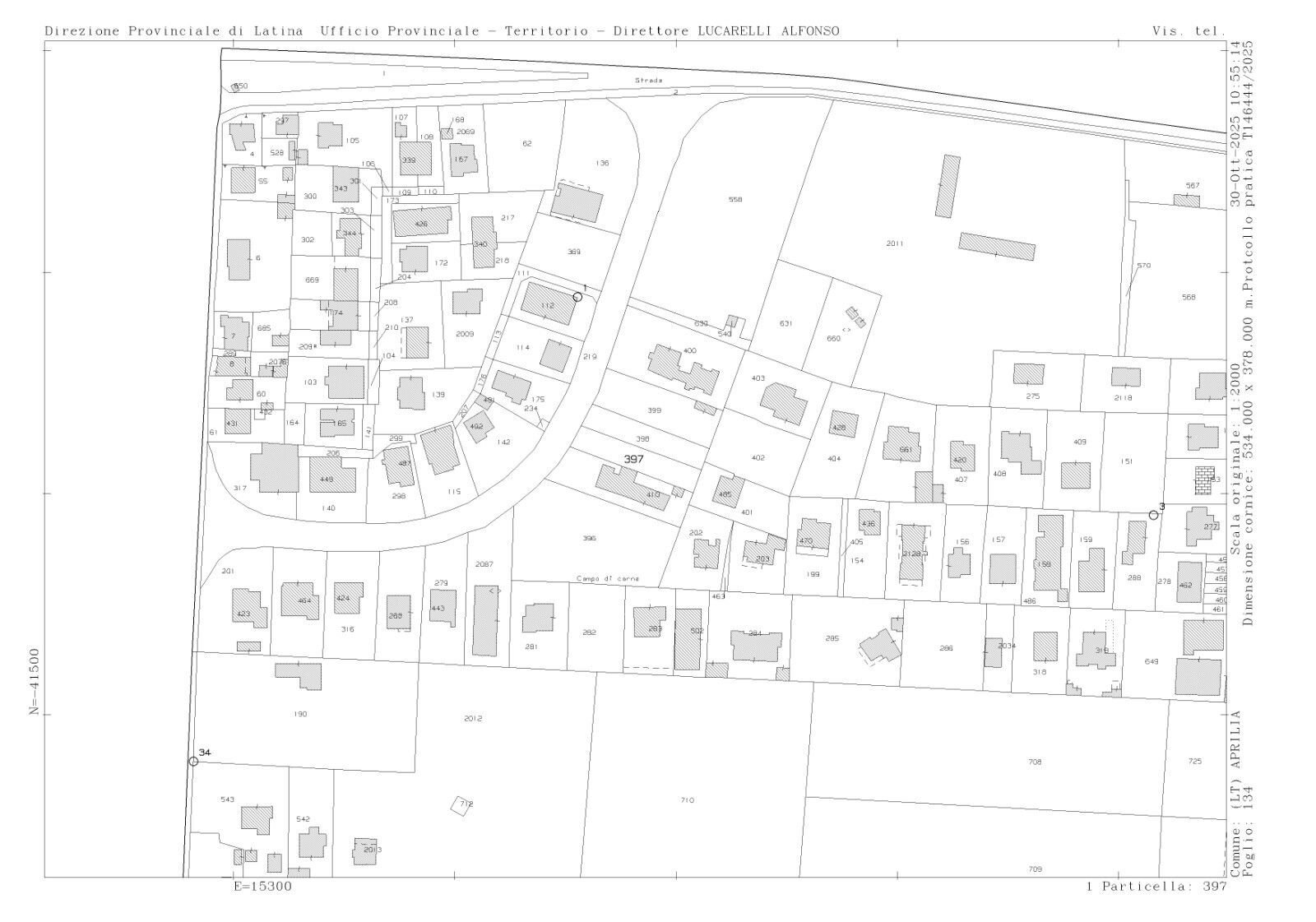 Terreno edificabile via Genio Civile, Aprilia - planimetria 1