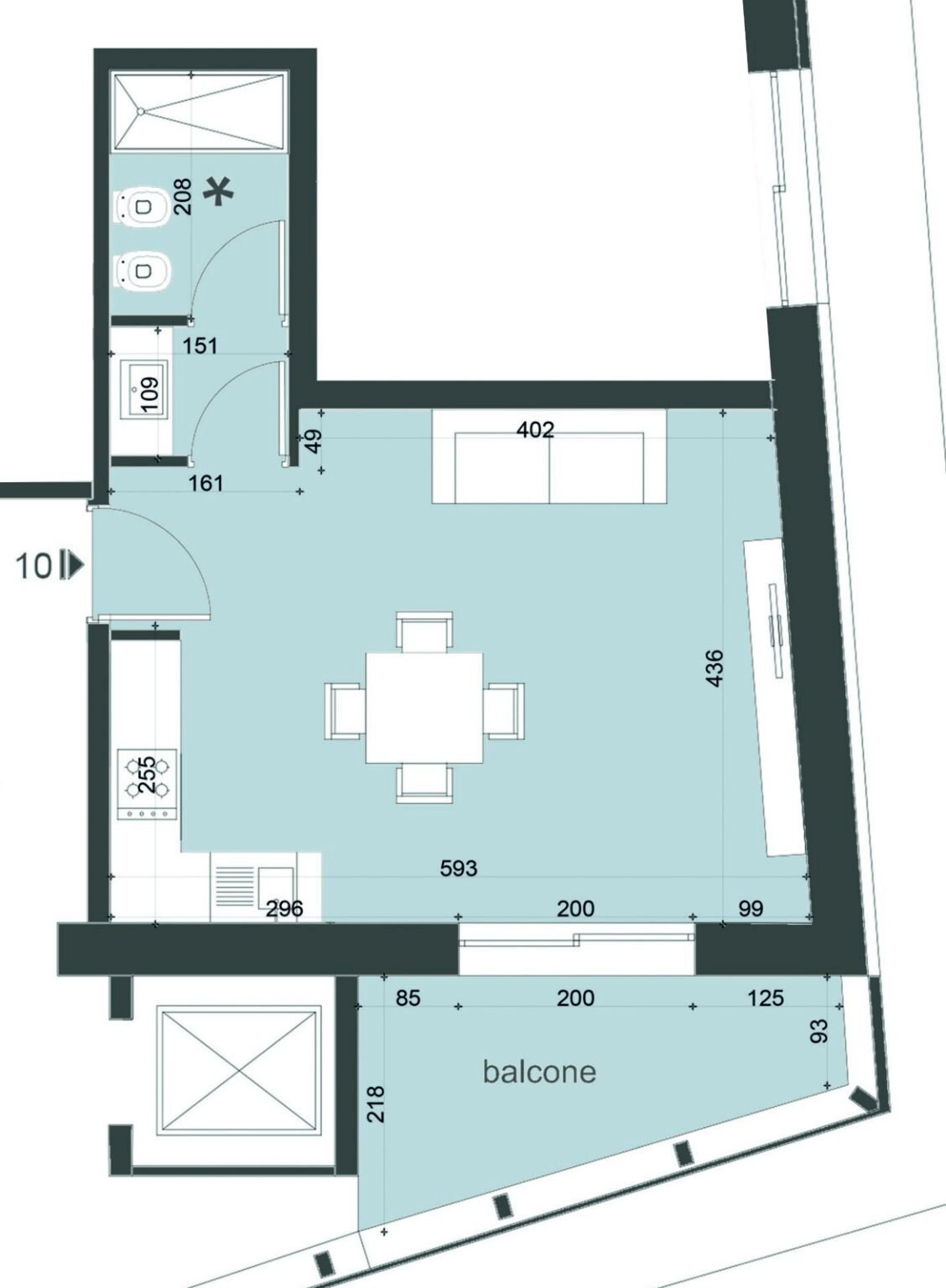 Appartamento via Fraiteve, 13, Sestriere - planimetria 1