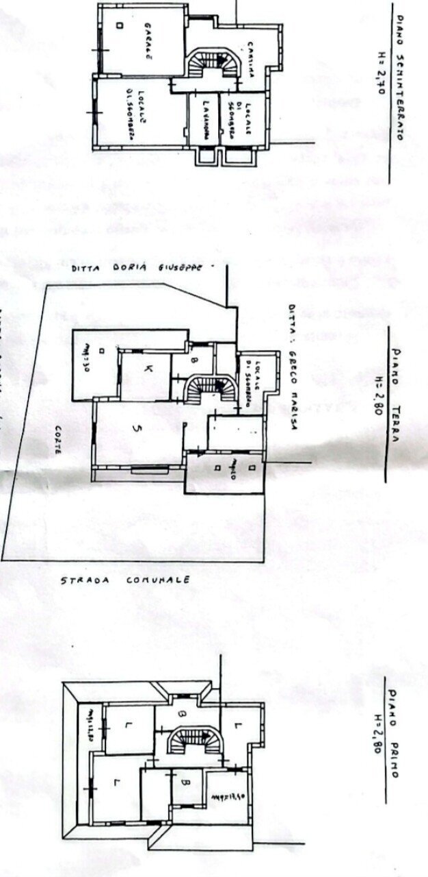 Villa via Philadelphia, 17, Satriano - planimetria 1