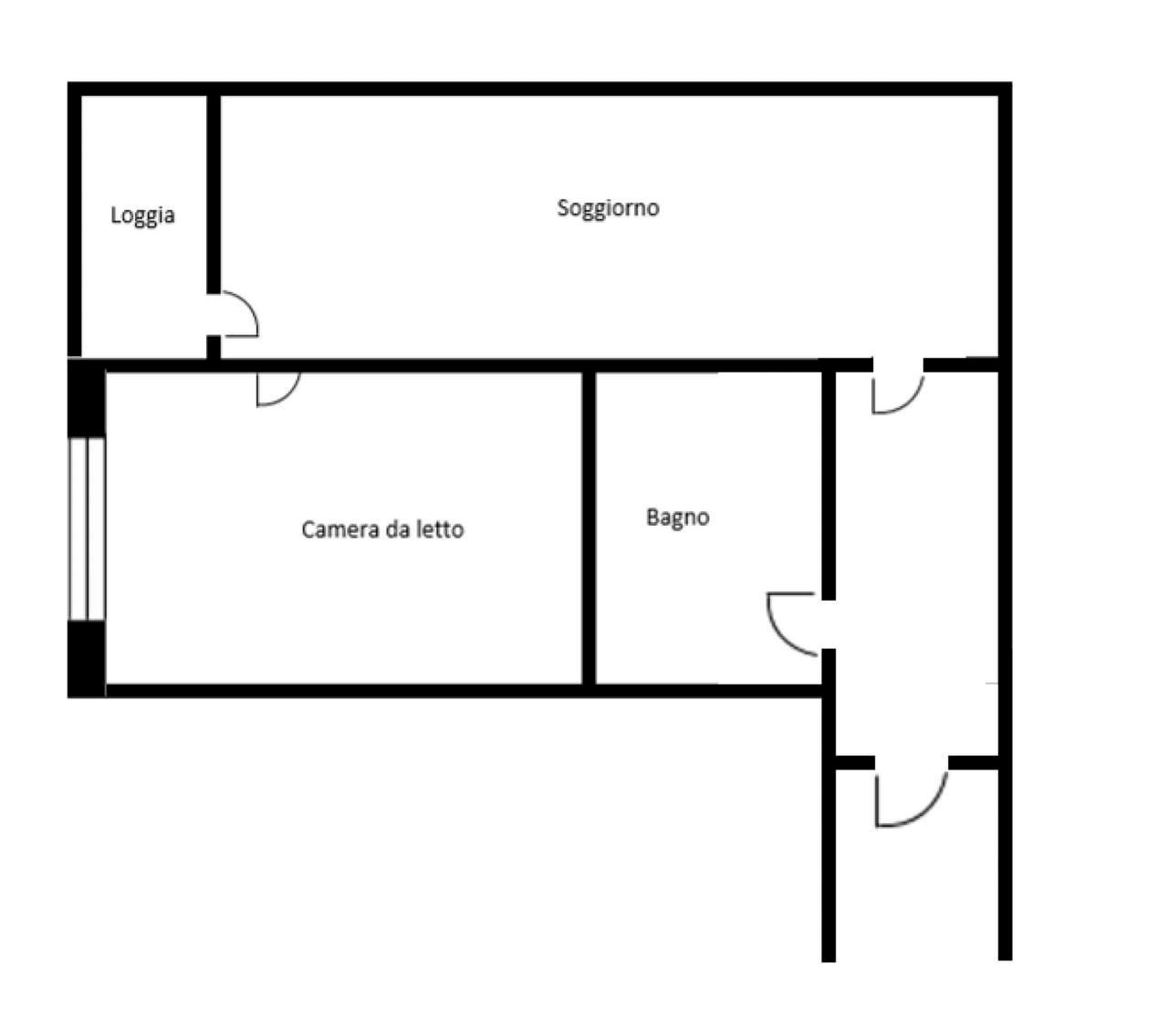 planimetria - Appartamento via Martin Luther King, Bologna (zona Borgo Panigale) - planimetria 1