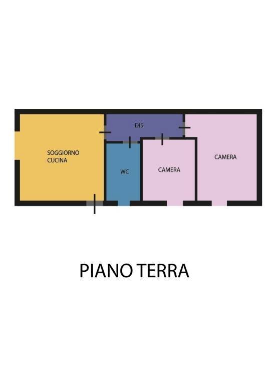 Planimetria - Trilocale via Bassa, 22, Ravenna - foto 1