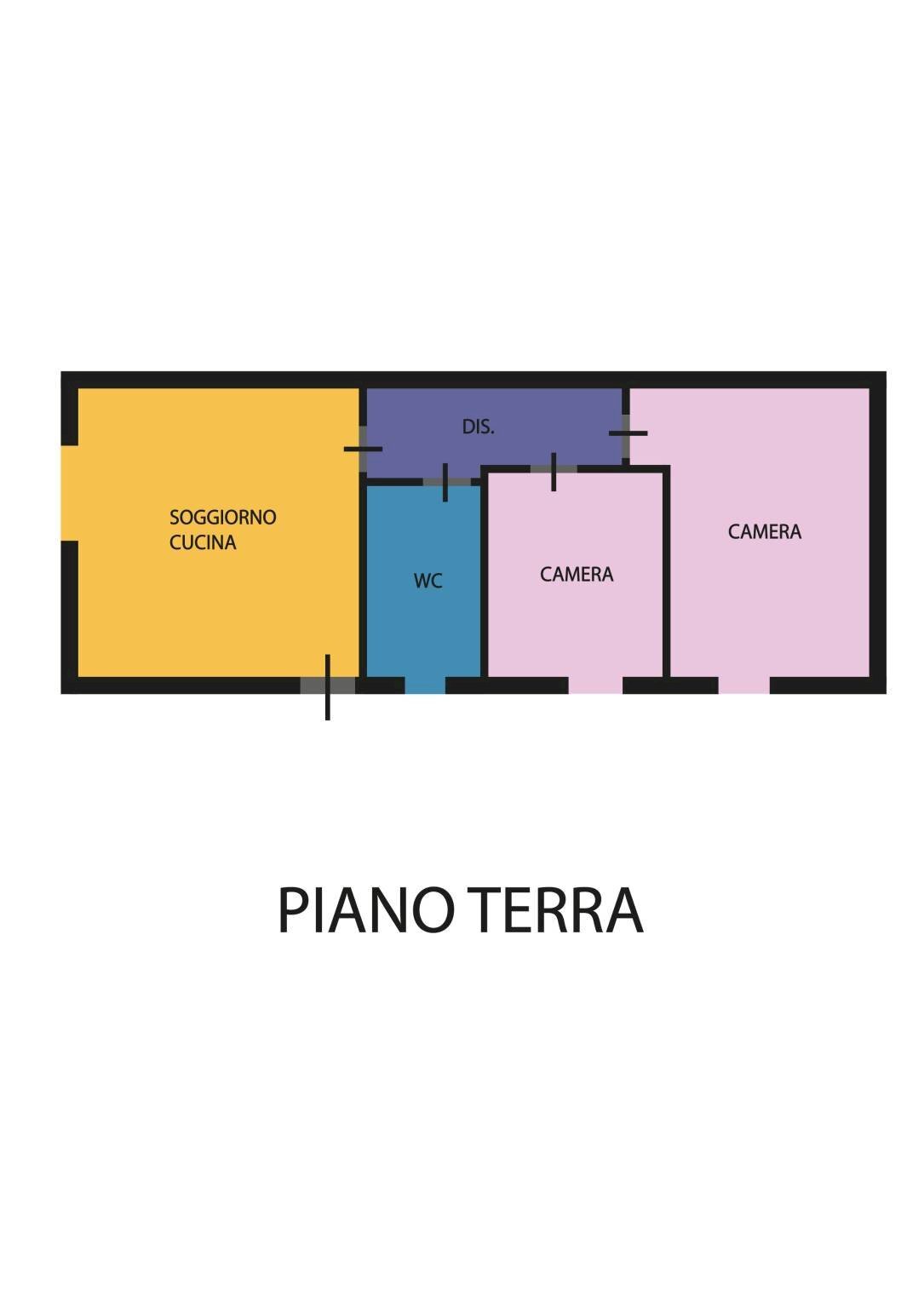 Trilocale via Bassa, 22, Ravenna - planimetria 1