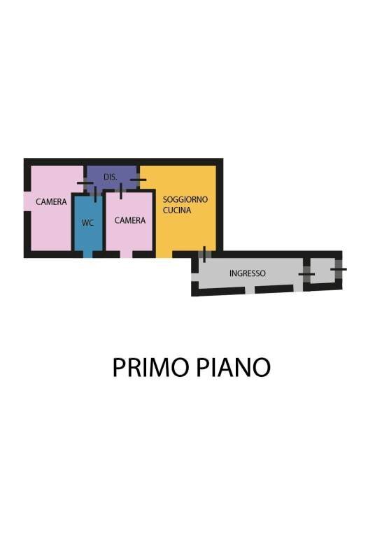 Planimetria - Trilocale via Bassa, 22, Ravenna - foto 1