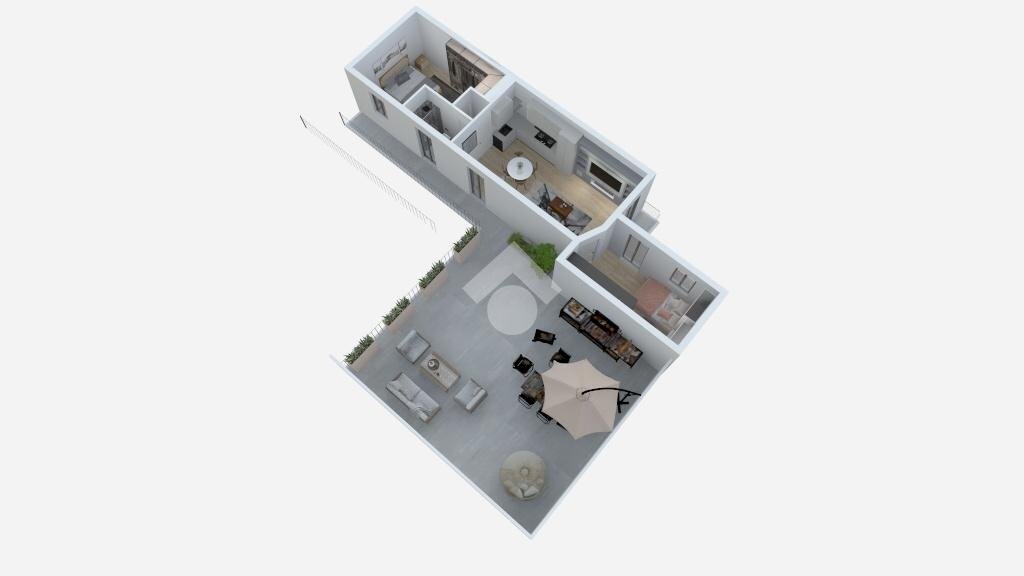 Trilocale Piazza Santa Maria, Bricherasio - planimetria 1