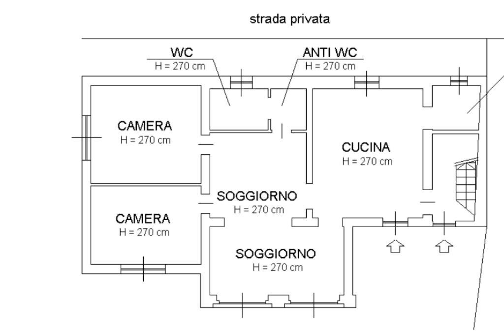 Casa indipendente Via Livorno Ferraris, Bianzè - planimetria 1