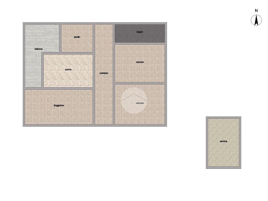 Apartment Corso A. de Gasperi, Rivarolo Canavese - floor plans 1