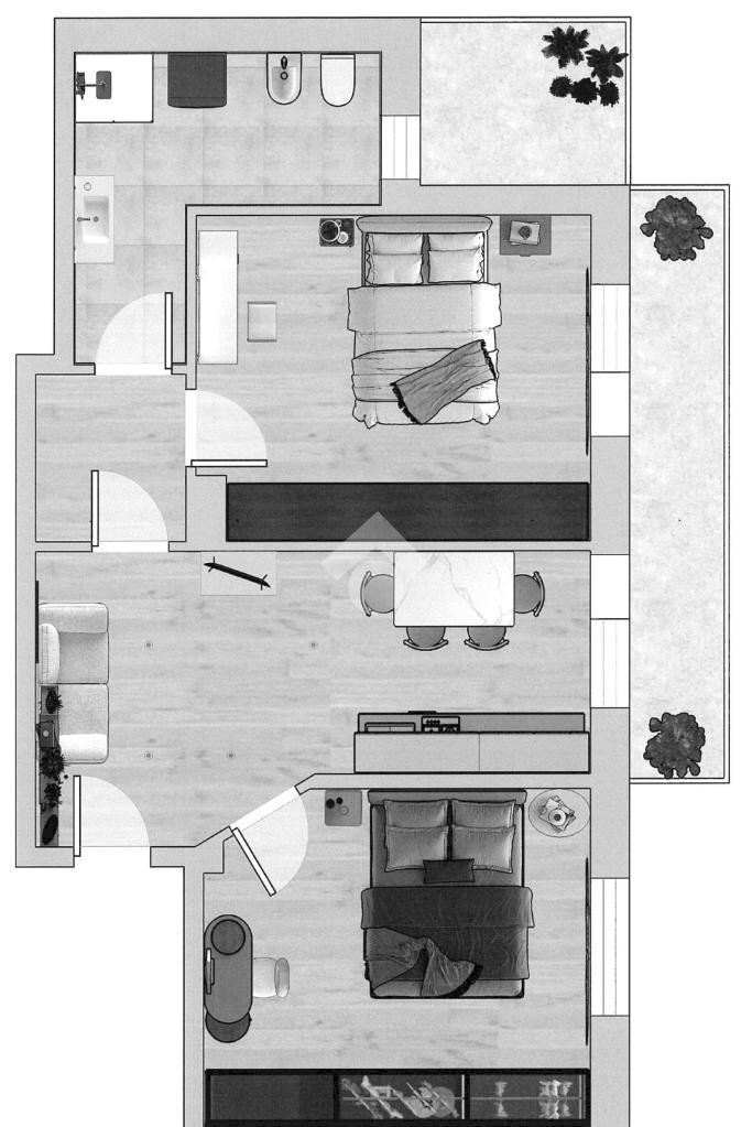 Trilocale Via Don Severino Bertola, Castellamonte - planimetria 1