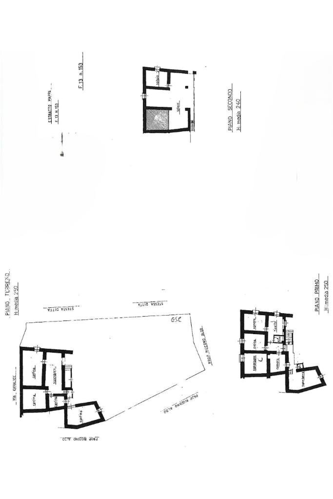 Casa semi indipendente Vicolo Cavalice, Val di Chy - planimetria 1