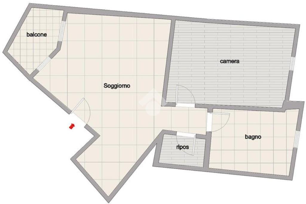 Two-room apartment Via Don Primo Angelini, Molinella - floor plans 1