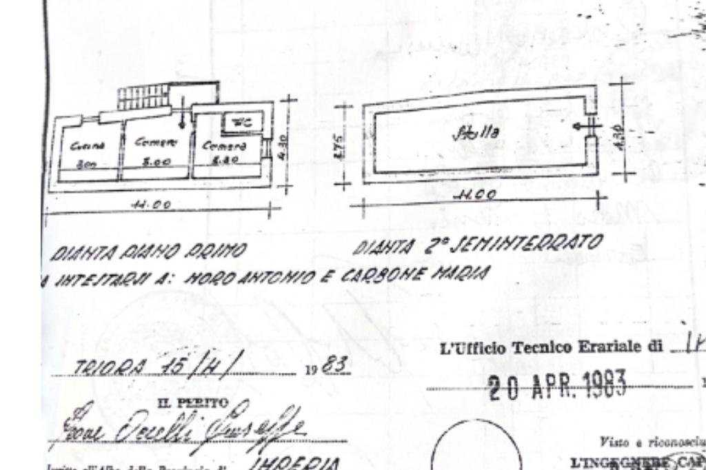 Villa Via sambughea, Triora - floor plans 1