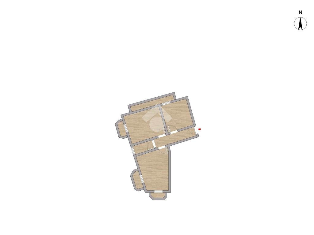 Trilocale Via Casteldelfino, Torino (zona Borgo Vittoria) - planimetria 1