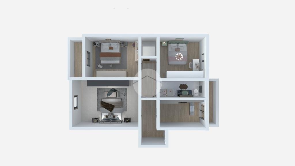 Trilocale Via Leopolddo Marchetti, Milano - planimetria 1