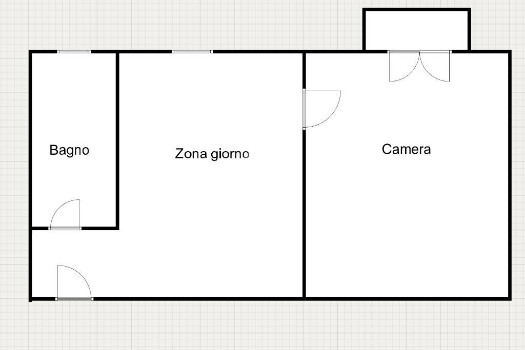 Bilocale Via Giulio Carcano, Milano - planimetria 1